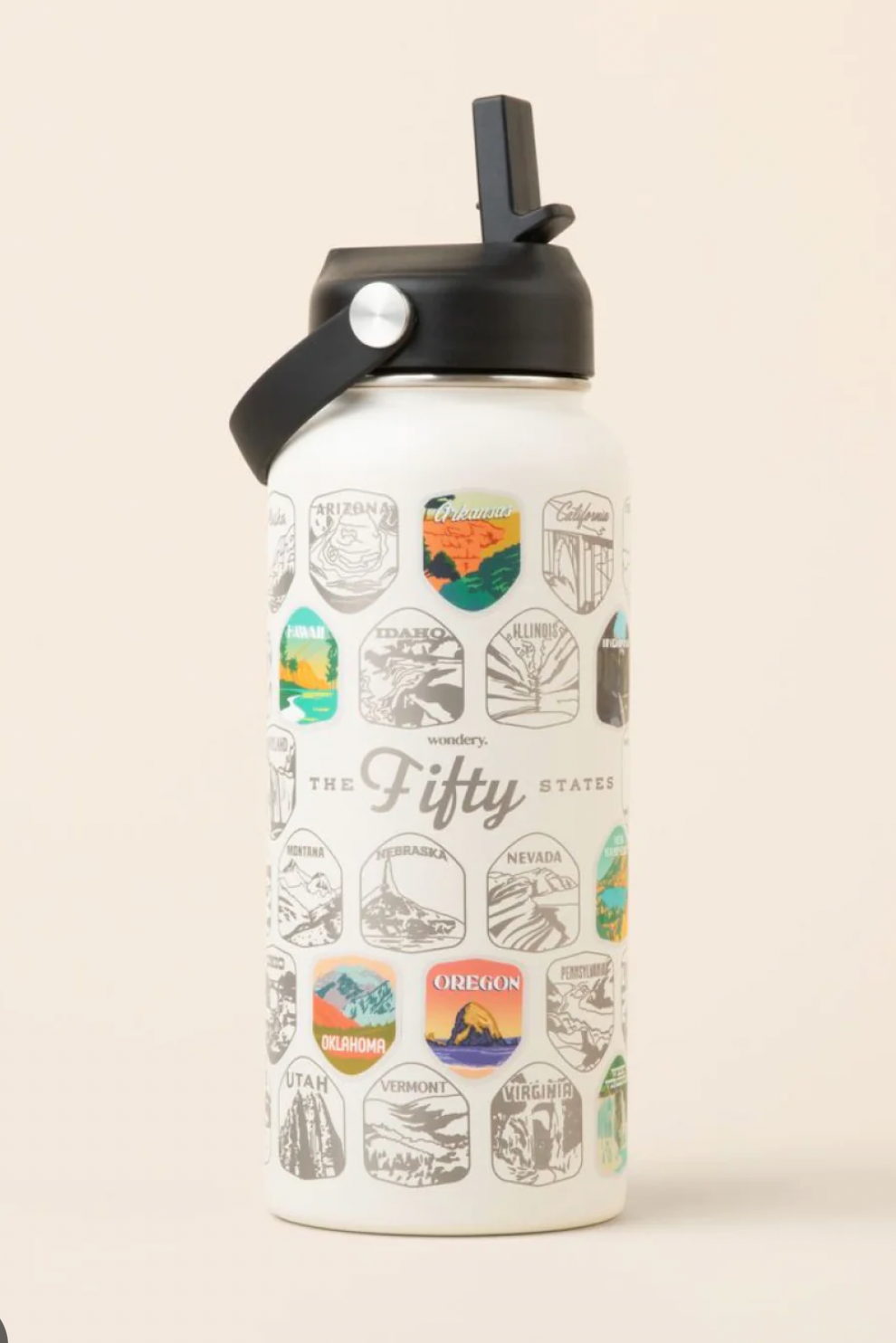 Fifty States Bucket List Bottle